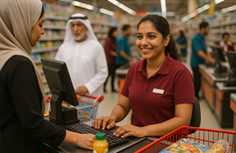 supermarket cashier supermarket cashier